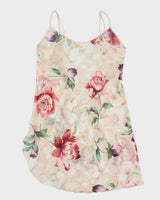 Vintage 90s Linda Sheer Floral Slip Dress - M