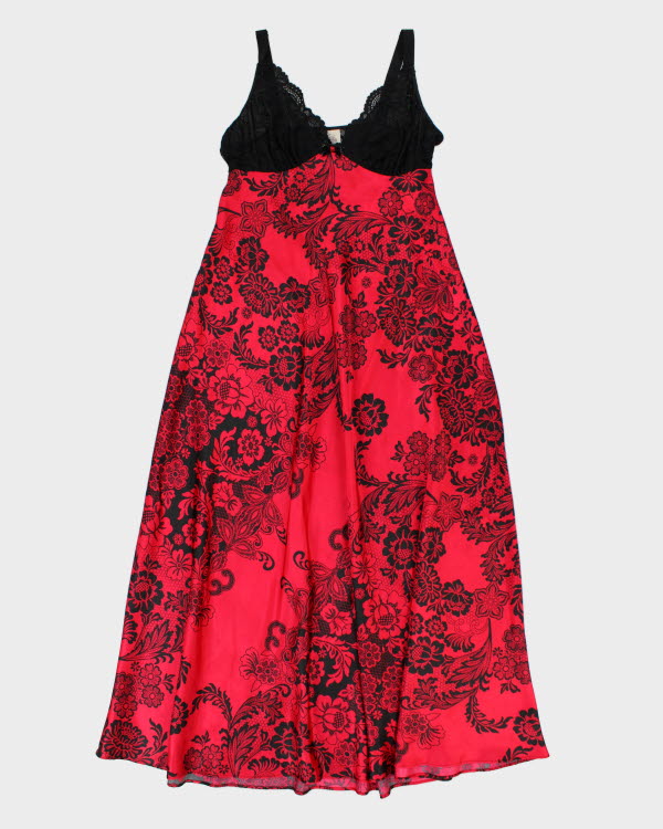 Y2k 00s In Bloom Floral Maxi Slip Dress - M