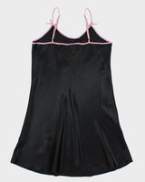Vintage 90s Sentiments Embroidered Slip Dress - M