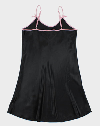 Vintage 90s Sentiments Embroidered Slip Dress - M