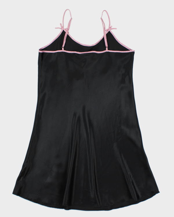 Vintage 90s Sentiments Embroidered Slip Dress - M
