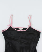 Vintage 90s Sentiments Embroidered Slip Dress - M