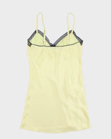 Vintage Y2k 00s Etam Yellow Slip Dress - S