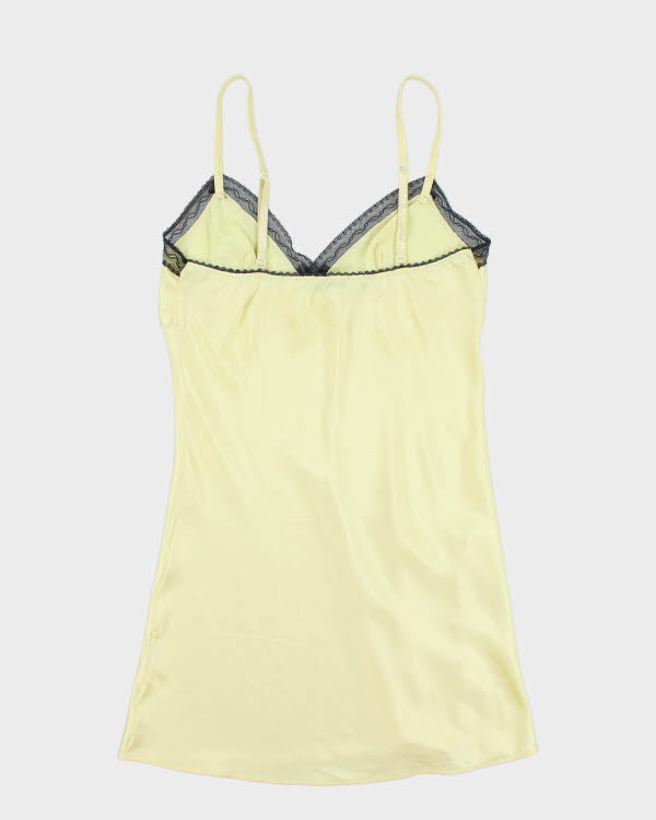 Vintage Y2k 00s Etam Yellow Slip Dress - S