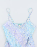 Y2k 00s Floral Slip Dress - S