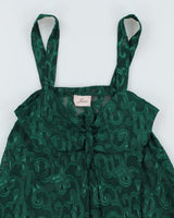 Vintage 90s Jessica Green Slip Dress - S