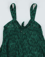Vintage 90s Jessica Green Slip Dress - S