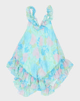 Vintage Y2k 00s Dolly Dare Floral Ruffle Slip Dress - M