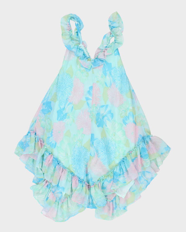 Vintage Y2k 00s Dolly Dare Floral Ruffle Slip Dress - M