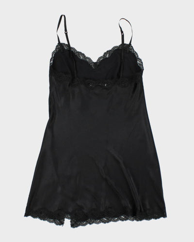 Y2k 00s Victoria's Secret Black Slip Dress - S
