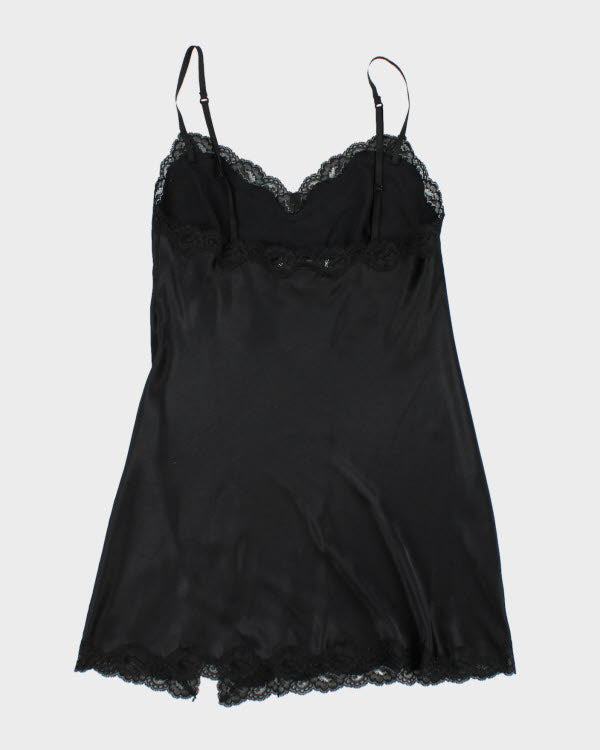 Y2k 00s Victoria's Secret Black Slip Dress - S