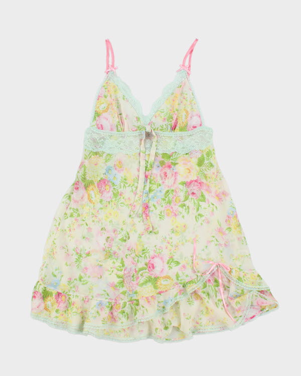 Y2k 00s Eblin Lingerie Mesh Floral dress - S