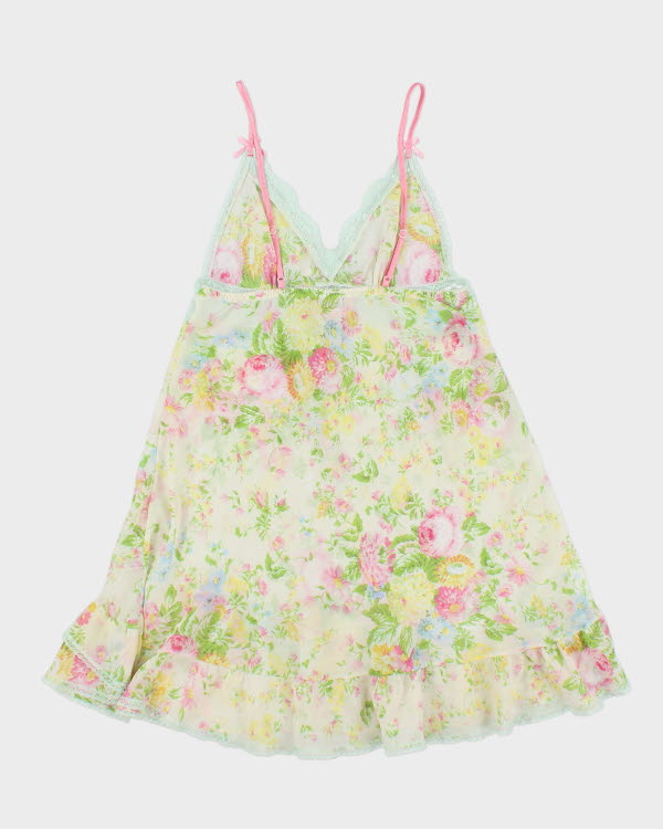 Y2k 00s Eblin Lingerie Mesh Floral dress - S
