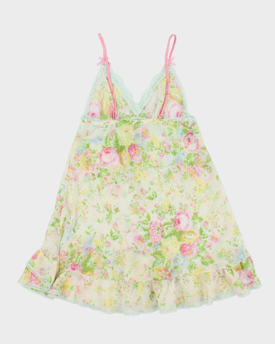 Y2k 00s Eblin Lingerie Mesh Floral dress - S