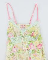 Y2k 00s Eblin Lingerie Mesh Floral dress - S