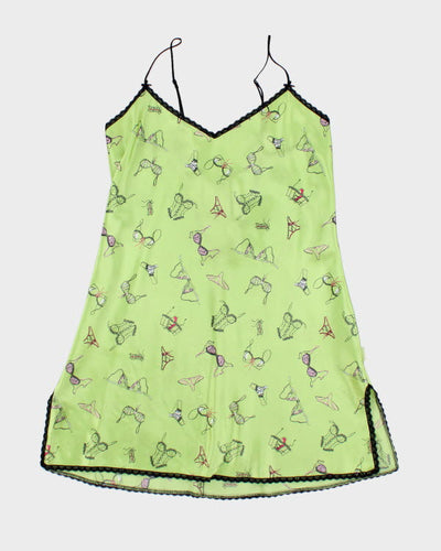 Y2k 00s La Senza Green Slip Dress - M