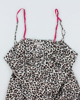 Y2k 00s Victoria's Secret Leopard Print Slip Dress - M