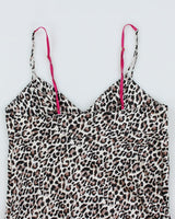 Y2k 00s Victoria's Secret Leopard Print Slip Dress - M