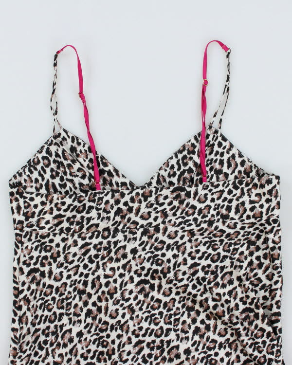 Y2k 00s Victoria's Secret Leopard Print Slip Dress - M