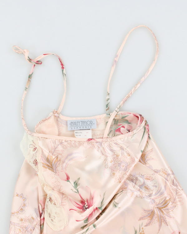 Y2K 00s Ashley Taylor Floral Slip - L