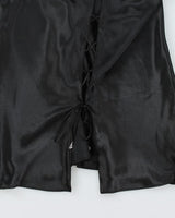 Y2K 00s La Senza Lace-up Slip - S