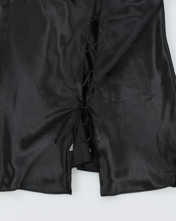 Y2K 00s La Senza Lace-up Slip - S