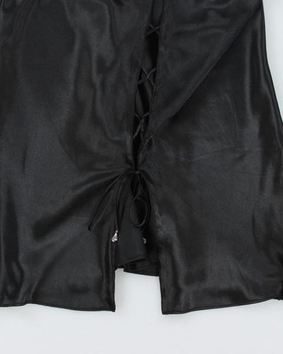 Y2K 00s La Senza Lace-up Slip - S