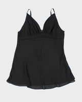 Vintage Jones New York Black Slip Dress - XL