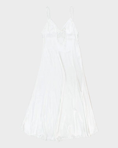 Vintage Y2k 00s White Slip Dress - S