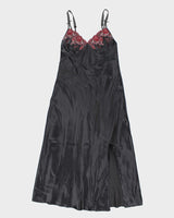 Y2k 00s Grey Slip Dress - S