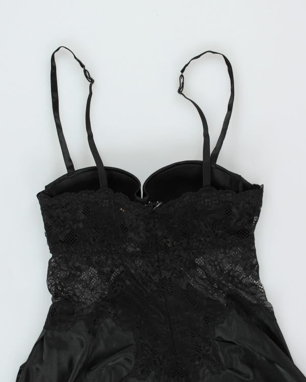 Y2k 00s La Senza Black Slip Dress - S