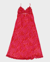 Y2k 00s La Senza Floral Mesh Slip - M