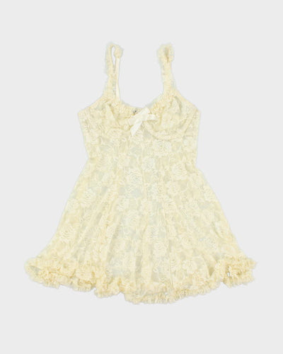 Y2k 00s Seductive Wear Lace Dress - S
