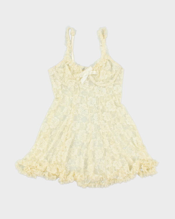 Y2k 00s Seductive Wear Lace Dress - S