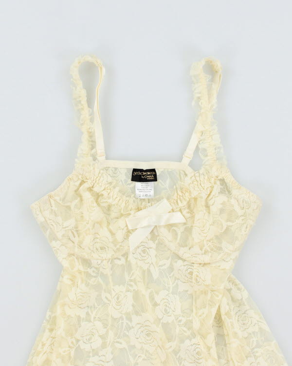 Y2k 00s Seductive Wear Lace Dress - S