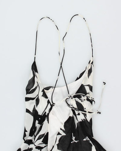 Y2k 00s Floral Backless Dress - S