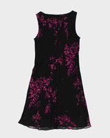 VIntage 90s Jones New York Floral Cowl Neck Dress - S