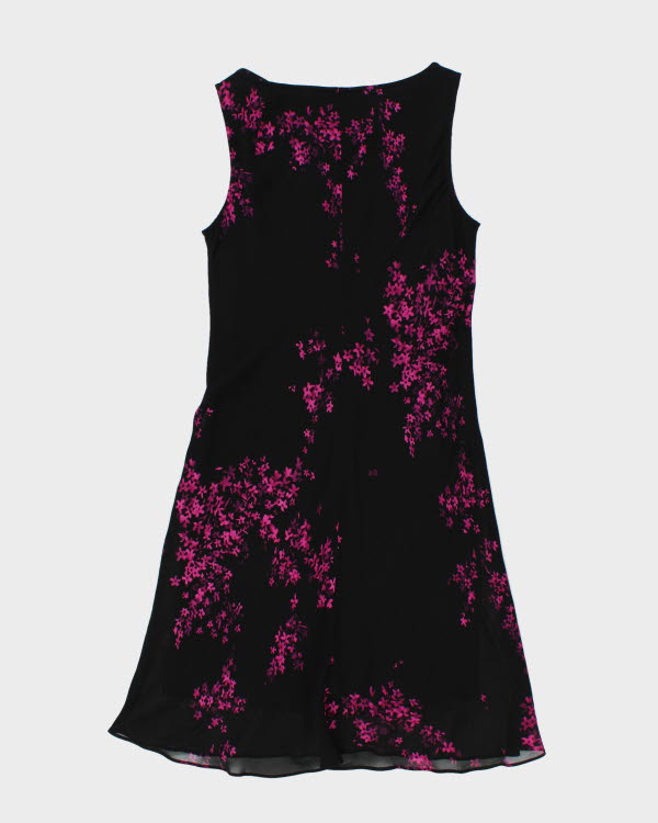 VIntage 90s Jones New York Floral Cowl Neck Dress - S