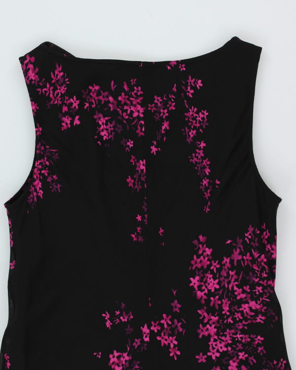 VIntage 90s Jones New York Floral Cowl Neck Dress - S