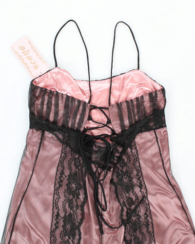 Deadstock Scene Lace-up Dress - S