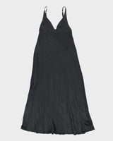 Vintage 90s Silk &amp; Satin Slip Dress - M