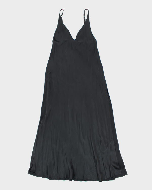 Vintage 90s Silk &amp; Satin Slip Dress - M