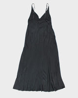 Vintage 90s Silk &amp; Satin Slip Dress - M