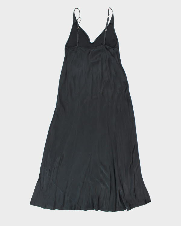 Vintage 90s Silk &amp; Satin Slip Dress - M