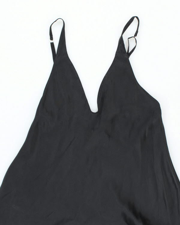 Vintage 90s Silk &amp; Satin Slip Dress - M