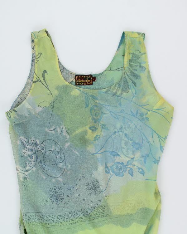 Vintage 00s Meadow Lane Sheer Dress - L