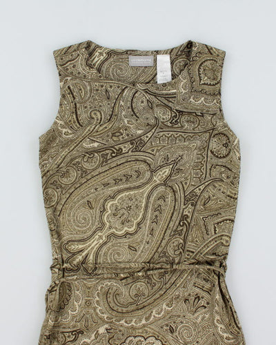 Y2k 00s Liz Claiborne Paisley Pattern Dress - S