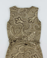 Y2k 00s Liz Claiborne Paisley Pattern Dress - S