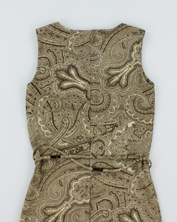 Y2k 00s Liz Claiborne Paisley Pattern Dress - S