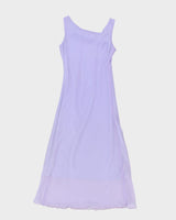 Vintage 90s Purple Handmade Dress - XS